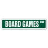 BOARD GAMES Street Sign player chess checkers lover monopoly game gift cards