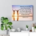 thumbnail image 5 of Scripture Walls  Husbands Love Ephesians 5:25-26 Bible Verse Canvas Christian Wall Art Ready to Hang Unframed, 5 of 7
