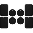 thumbnail image 1 of Pack de 8 placas de metal, placas de metal para soporte magnético de coche, placas de metal con adhesivo para soporte magnético de teléfono para coche (4 rectangulares/4 redondas), 1 of 5