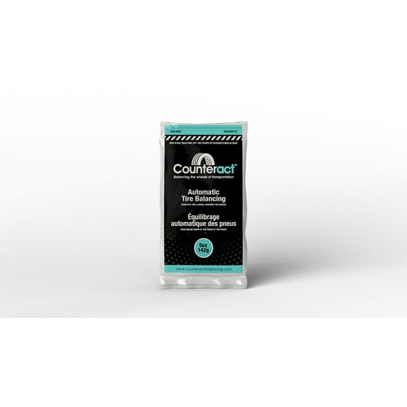 Counteract 5OZ-B12 Centrifugal Force Tire/Wheel Balancing Beads - Off-Road Vehicles, Light Duty Truck Tires, (12) 5oz Balance Bead Bags, (12) Valve Caps and Cores