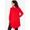 thumbnail image 3 of Roaman's Women's Plus Size Boatneck Swing Ultra Femme Tunic, 3 of 6