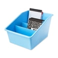 thumbnail image 5 of Pen+Gear Large Book Bin with 2 Removable Dividers, 10.24" x 13.8" x 7.8", Sky Blue, 5 of 6