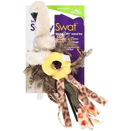 Smartykat Swirly Swat Snap2It Wand Cat Toy, 1ct