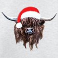 thumbnail image 3 of CafePress - Highland Cow Santa Hat Xmas Sweatshirt - Kids Sweatshirt, Youth Crew Neck Sweatshirt, 3 of 4