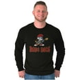 thumbnail image 4 of Papa Smurf Dads Rock Musical Father Men's Long Sleeve Tee T Shirt Brisco Brands S, 4 of 6