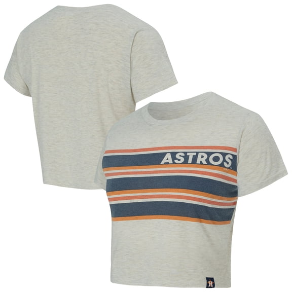 Women's Concepts Sport Cream Houston Astros Birch Cropped T-Shirt