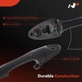 thumbnail image 4 of A-Premium Front Driver or Passenger Side Exterior Door Handle with Keyhole Compatible with Ford Focus 2000-2007, with Cover and Pad, Textured Black, Replace# YS4Z-5420966-AAA, 4 of 6