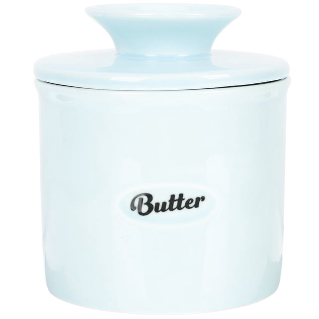 AMERTEER Reusable Butter Jar Ceramic Butter Crock Ceramic Storage Jar Butter Box with Lid Butter Container
