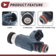 thumbnail image 3 of 1 Pc Inyector de Combustible para Mazda Protege ES 1.8 1999-2000 Boquilla de Combustible No.FP33-13-250 Azul Marino, 3 of 7
