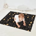 thumbnail image 2 of Black Sun Moon Cloud Pattern Blanket,Comfortable Soft Flannel Throw Blanket,All Season,Warm Lightweight Blankets for Sofa Bed Couch Living Room Chair,30"x40", 2 of 4