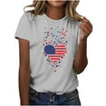 thumbnail image 7 of VerPetridure American Flag Shirts for Women 4th of July T Shirt Funny USA Print Crew Neck Tees Patriotic Casual Short Sleeve Tops, 7 of 7