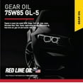 thumbnail image 5 of Red Line 50104 75W85 GL-5 Full Synthetic Gear Oil for Hypoid Limited Slip Differentials - 1 Quart (12 Pack), 5 of 9