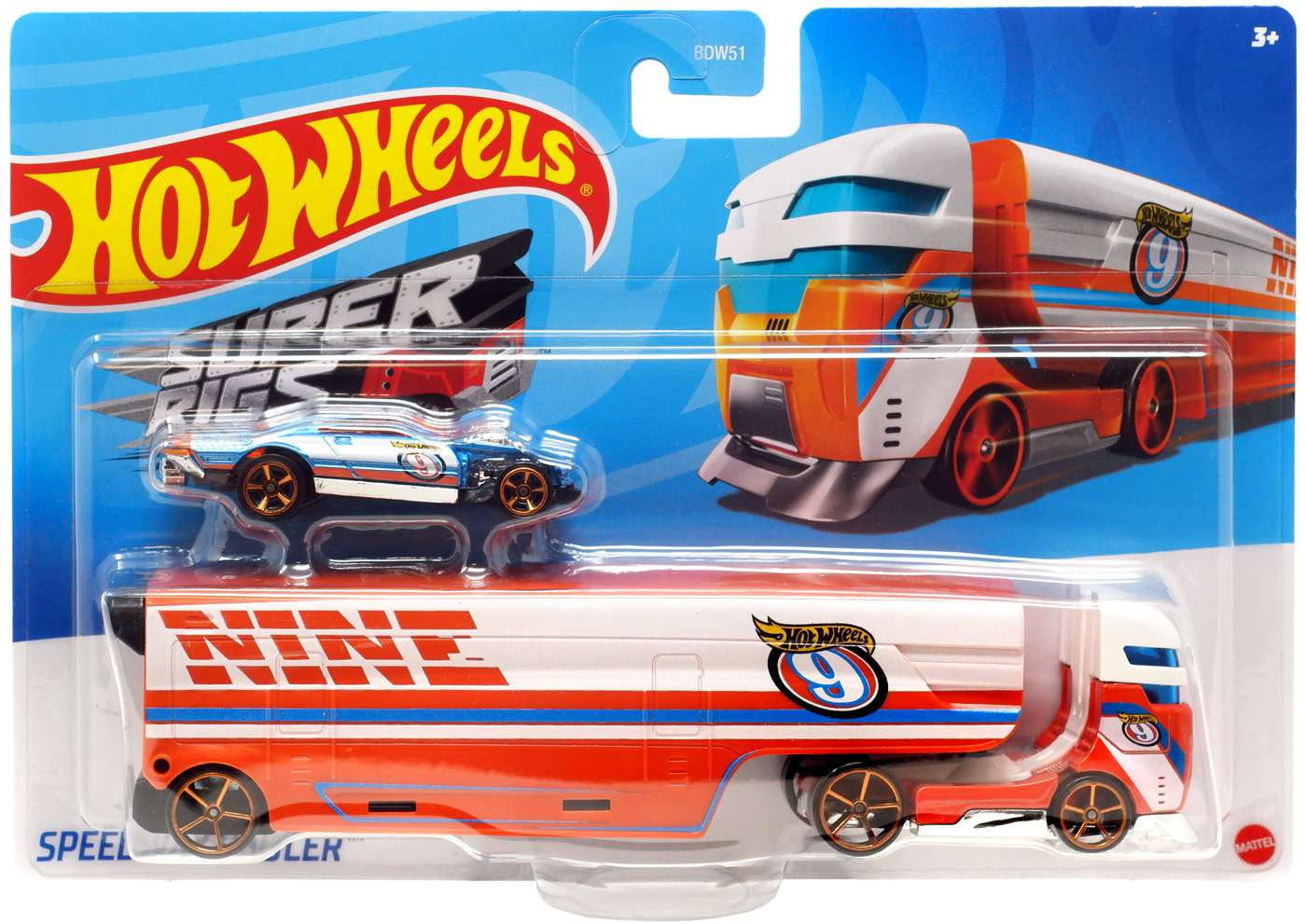 Hot Wheels Super Rigs Speedway Hauler Diecast Car