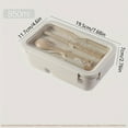 thumbnail image 5 of 1pc Lunch Box Bento Box, Kitchen Plastic Food Container, Home Kitchen Accessories, 5 of 5