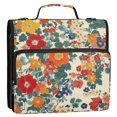 thumbnail image 5 of FORMRS Zipper Binder with Shoulder Strap 2-inch Ring 500 Sheet Capacity File Bag, Orange Japanese Flowers Pattern, 5 of 5