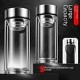 thumbnail image 1 of Taza de vidrio de doble capa de gran capacidad, taza de té grande de 1000 ml, taza de agua portátil para exteriores para el hogar, taza de vidrio de borosilicato, 1 of 4