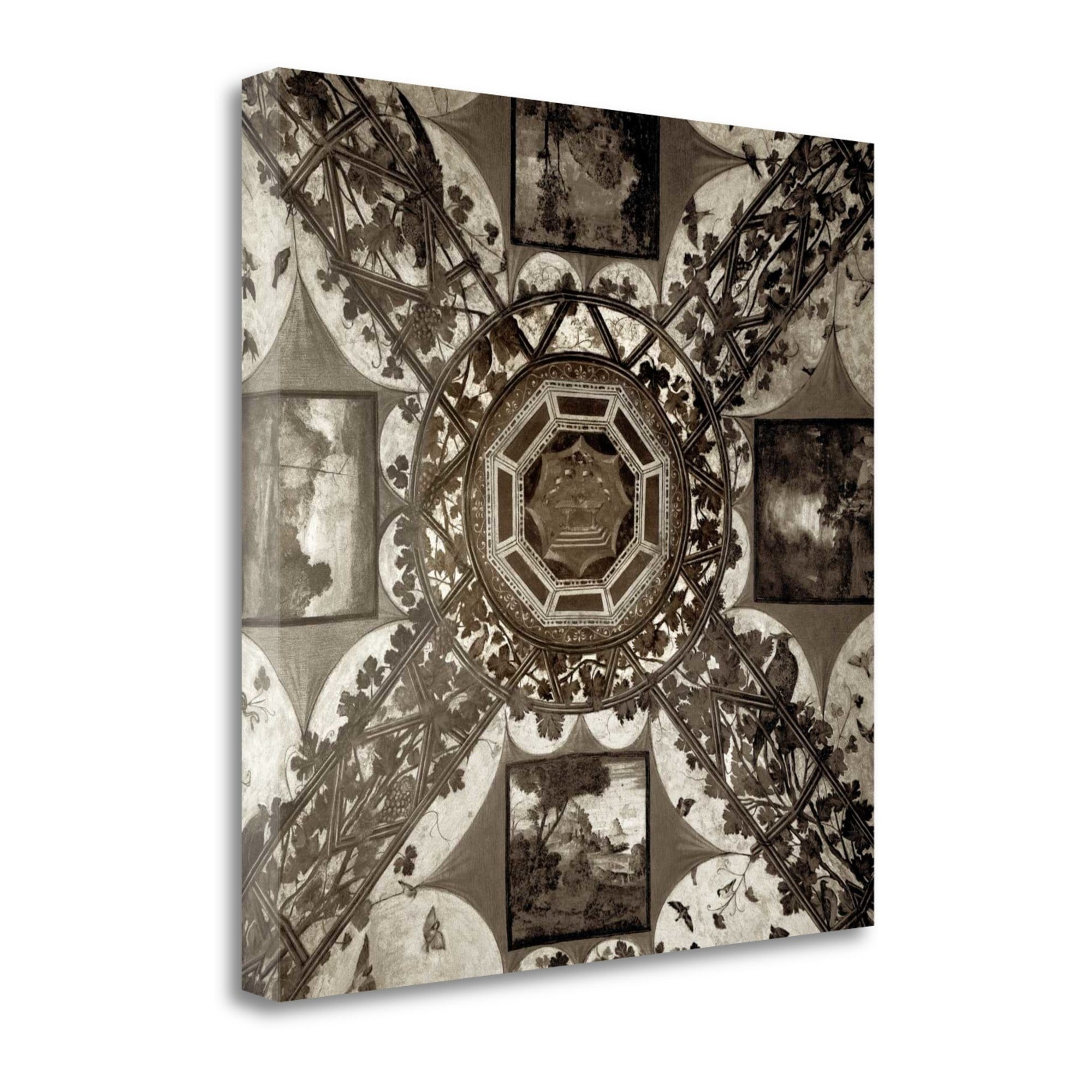Tangletown Fine Art Giardini Italiano 5 Graphic Art Print On Wrapped Canvas Walmart Com Walmart Com
