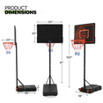 Magshion Portable 57FT Adjustable Basketball Hoop, Indoor/Outdoor