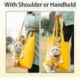 thumbnail image 6 of Pet Canvas Shoulder Carrying Bag, Cute Khaki Bear Shaped Cat Carrier, M Size Portable Kitten & Puppy Tote, Comfort Carriers for Small Dogs, Cats, and Pets, Handbag for Outdoor, Shopping, and Camping, 6 of 10