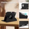 thumbnail image 3 of DTTOCASE Rotating Case for iPad 10th Generation 2022, 10.9 Inch 360 Degree Stand Cover-Black, 3 of 7