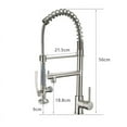thumbnail image 2 of Multi-Handle Spring Neck Pull-Down Kitchen Faucet With Turbospray, Fastmount, 2 of 7