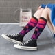 thumbnail image 5 of Balery Purple-Red Skull Calcetines novedosos Calcetines deportivos Calcetines hasta la rodilla Calcetines de algodón Calcetines originales y geniales, 5 of 6