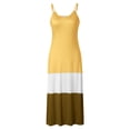 thumbnail image 3 of BKQCNKM Maxi Dress Dresses For Women 2023 Casual Ladies Womens Maxi Tie-Dye Sundress Loose Slip Dress Long Beach Pullover Boho Women'S Dress Women Dresses Yellow Dress M, 3 of 6