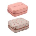 thumbnail image 3 of Minnieouse Organizador de joyas de cuero Caja de almacenamiento con cremallera Pendientes Brazalete Soporte portátil para viaje en casa Estuche Ropa, zapatos y accesorios Miscelánea Rojo Minnieouse AP016486-01, 3 of 6