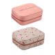 thumbnail image 3 of Minnieouse Organizador de joyas de cuero Caja de almacenamiento con cremallera Pendientes Brazalete Soporte portátil para viaje en casa Estuche Ropa, zapatos y accesorios Miscelánea Rojo Minnieouse AP016486-01, 3 of 6