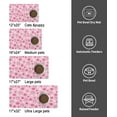 thumbnail image 6 of Dog Food Mats for Floors, Absorbent and Quick-Drying Pet Cat Food Mat,Anti-Fouling and Easy-to-Clean Pet Feeding Mat,Dog Bowl Mat for Messy Drinking Water Bowls.12 x20,Pink Heart, 6 of 6