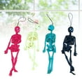 thumbnail image 3 of 8pcs Scared Funny Skeleton Model Plastic Hanging Skeleton Ghost House Props Party Supplies (Mixed Color), 3 of 9