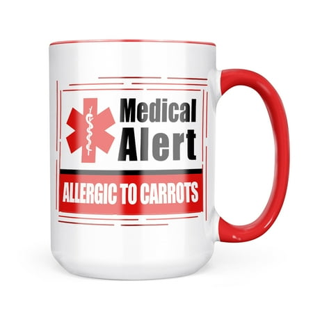 

Neonblond Medical Alert Red Allergic to Carrots Mug gift for Coffee Tea lovers