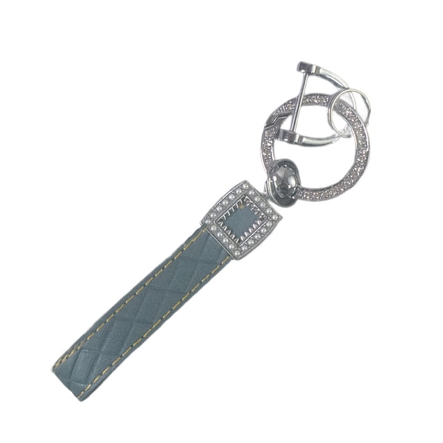 Qarigey para adultos, llavero con diamantes de imitación, bolso de hombro, decoración colgante, llavero de cristal, adorno de fiesta, Ropa, zapatos y accesorios Miscelánea Plata Cristal Azul