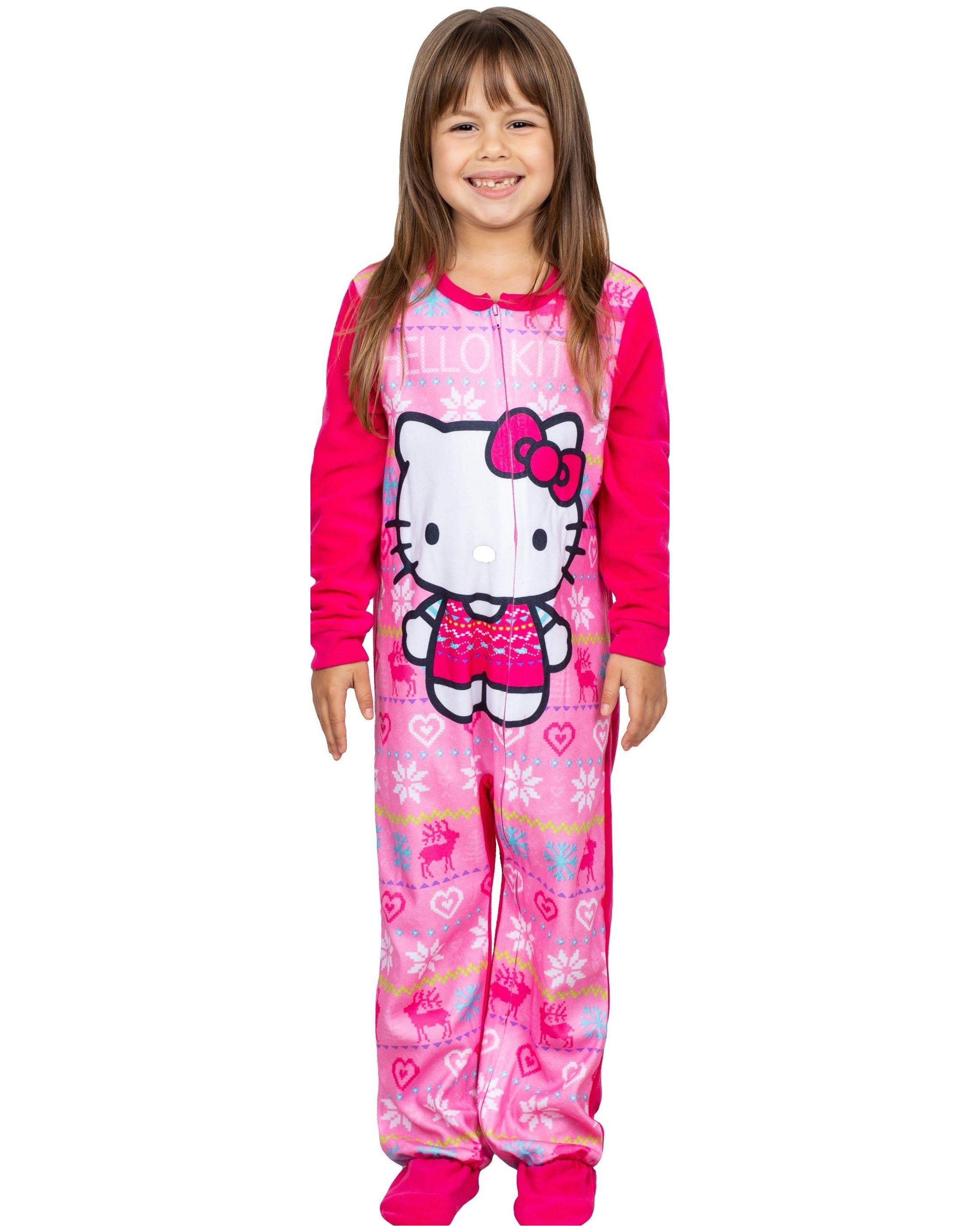 Pyjama velours fuchsia Hello Kitty bébé fille 1 MOIS