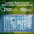 thumbnail image 7 of Lodoba Robotic Pool Vacuum Cleaner, Cordless, Brushless, For Inground Pools, 2.5L Filter Basket (SAT25), 7 of 7