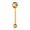 Gold, variant on Rustless Steel Double Ended Measuring Scoops For Precise Baking Cooking