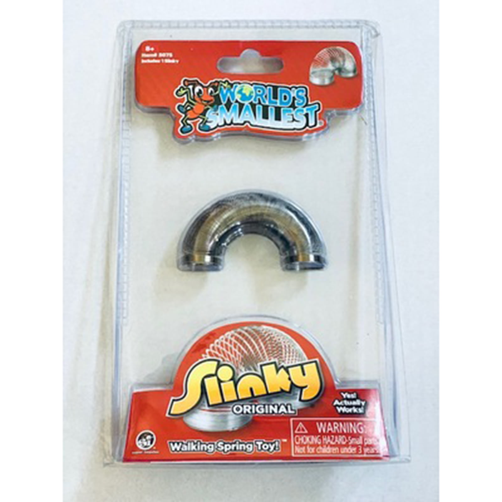 Original Slinky Metal Walking Spring Toy in Collectible Retro Black/Brown Box 