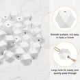 thumbnail image 4 of Uxcell 50 piezas de cuentas de madera geométricas blancas de 20 mm, cuentas sueltas de polígonos para hacer joyas, collares, pulseras y manualidades., 4 of 7