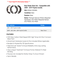 thumbnail image 2 of Rear Brake Shoe Set - Compatible with 2009 - 2019 Toyota Corolla 2010 2011 2012 2013 2014 2015 2016 2017 2018, 2 of 2