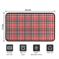thumbnail image 5 of Red Black White Checkerboard Checkered Pattern Door Rugs,Washable Non Slip Door Mats Indoor,Decorative Door Mats,Entry Mat Indoor for Entrance,Bedroom,Kitchen,Bathroom,30"x17", 5 of 6