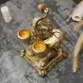 thumbnail image 4 of AMLESO amleso Elephant Candle 2 Pillars Decor Retro Pillar Votive Candle Holder Table, 4 of 8
