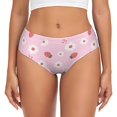 thumbnail image 1 of Fotbe Hand Drawn Strawberry Calzones Estampados para Mujer – Ropa Interior de Algodón, Cómoda, Suave y Elástica-Medium, 1 of 6