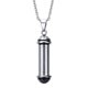 thumbnail image 1 of 2xTubo De Acero Inoxidable Botella De Perfume Vial Colgante Collar Joyería Plata Sunnimix colgante collar encantos, 1 of 7