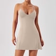 thumbnail image 4 of Robe de Tennis Robes de Golf pour Femmes Col en V Bretelles Spaghetti Dos Nageur Respirante Robe d'Entraînement Robes Athlétiques, 4 of 6