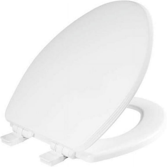 FCE4 Ashland Elongated Enameled Wood Toilet Seat, White