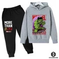 thumbnail image 4 of Sudadera con capucha de Hulk para niños, chándal para niño y niña, conjunto de ropa de sudadera para primavera, otoño e invierno, pantalones con capucha de superhéroes de Marvel, traje para niños, 4 of 5