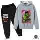 thumbnail image 4 of Sudadera con capucha de Hulk para niños, chándal para niño y niña, conjunto de ropa de sudadera para primavera, otoño e invierno, pantalones con capucha de superhéroes de Marvel, traje para niños, 4 of 5