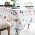 thumbnail image 4 of Spillproof Floral Spring/Summer Indoor Tablecloth, Wrinkle Resistant Flower Table Cloth for Rectangle Tables, Picnic/Patio/Parties Outdoor Table Covers (60 X 84 Inch, Rectangular), 4 of 6