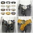 thumbnail image 2 of Women Waist Chain Belly Chain Belt Grommet Carvings Belt Belly Chain For Dress, 2 of 20