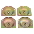 thumbnail image 4 of 4pcs Furniture Parts Home Hardware Cabinet Furniture Mounting Bracket Table Feet Sofa Angled Legs Fixing Plate Bed With Screw, 4 of 9